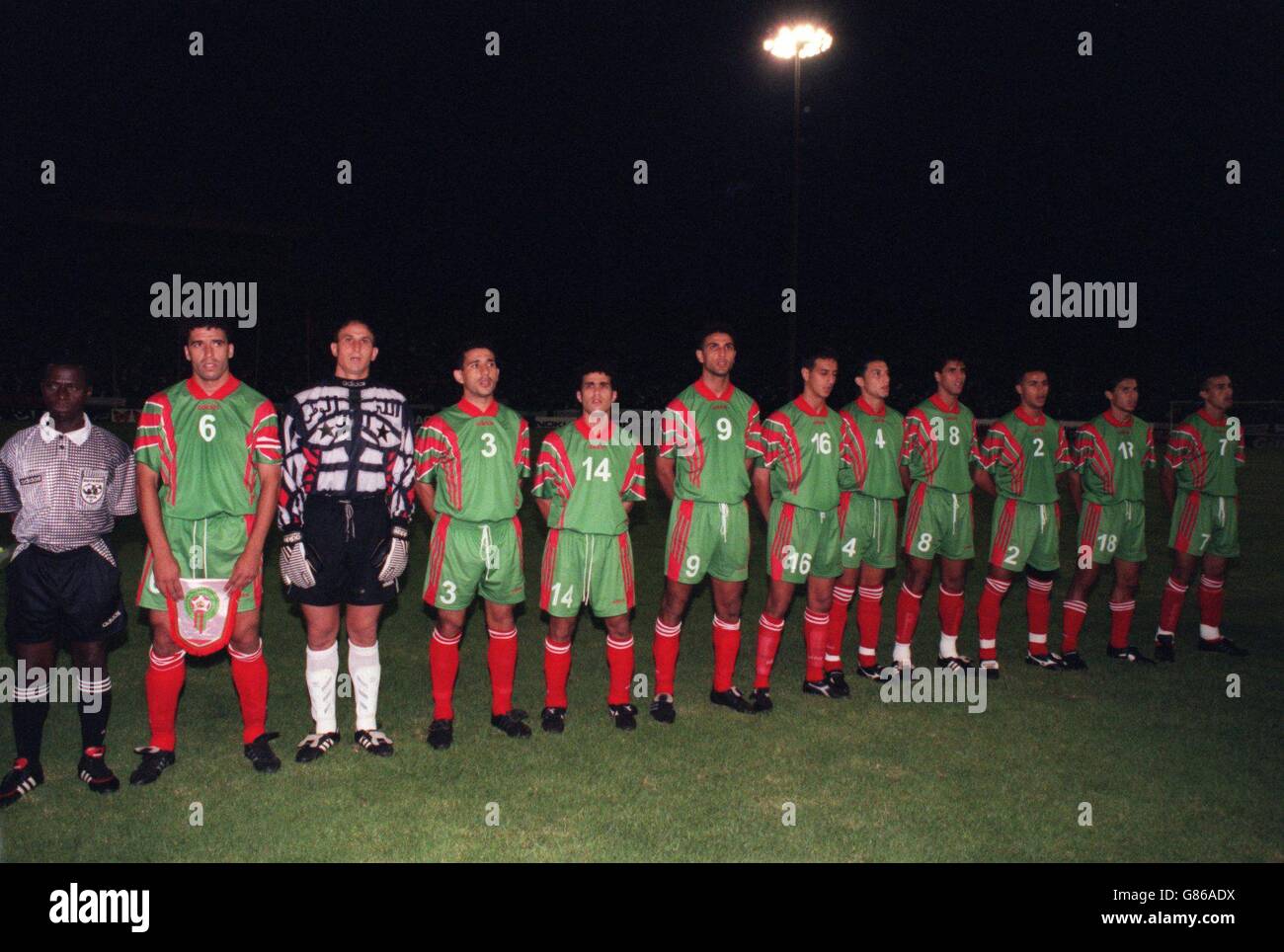 Calcio - Ghana / Marocco. La squadra marocchina Foto Stock