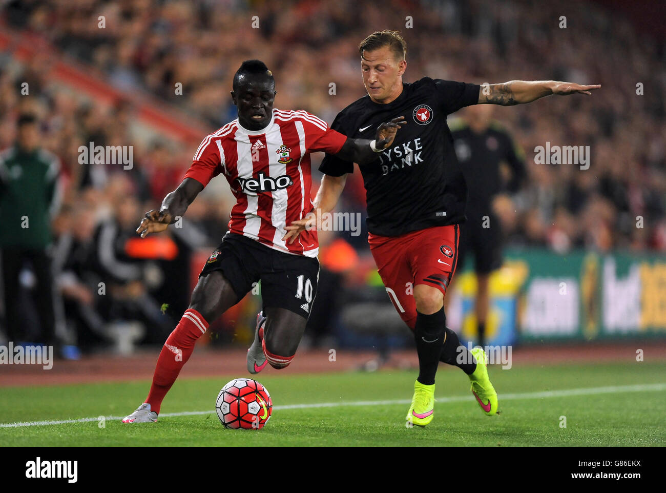 Soccer - UEFA Europa League - Qualifiche i play-off - Prima tappa - Southampton v FC Midtjylland - St Mary's Stadium Foto Stock