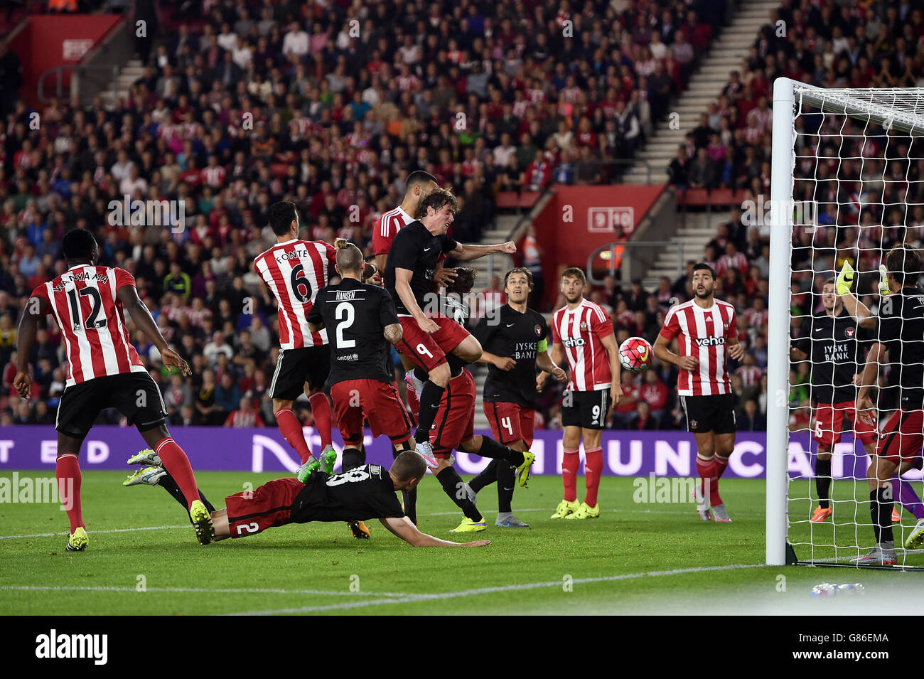 Soccer - UEFA Europa League - Qualifiche i play-off - Prima tappa - Southampton v FC Midtjylland - St Mary's Stadium Foto Stock