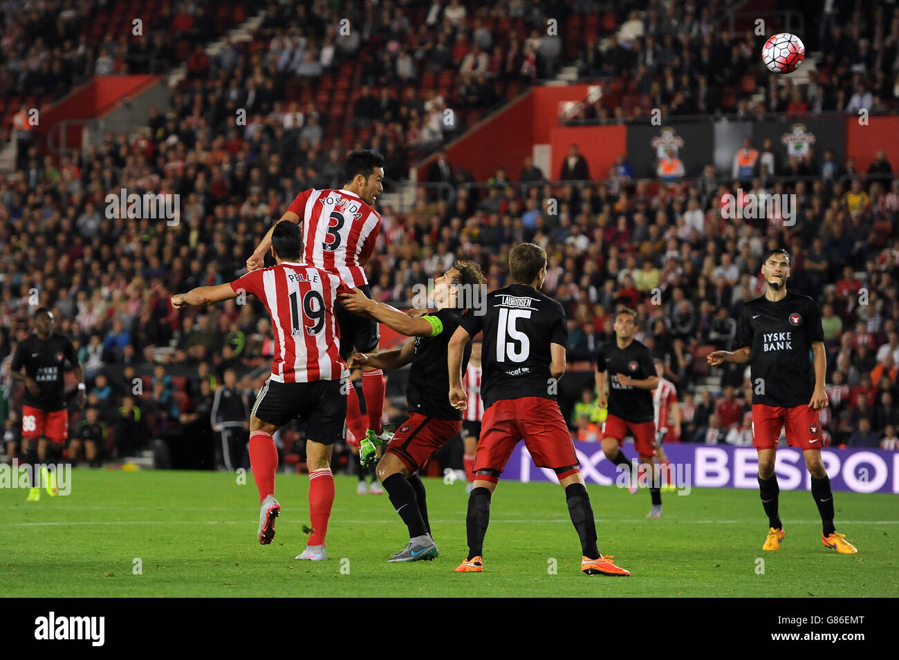 Soccer - UEFA Europa League - Qualifiche i play-off - Prima tappa - Southampton v FC Midtjylland - St Mary's Stadium Foto Stock