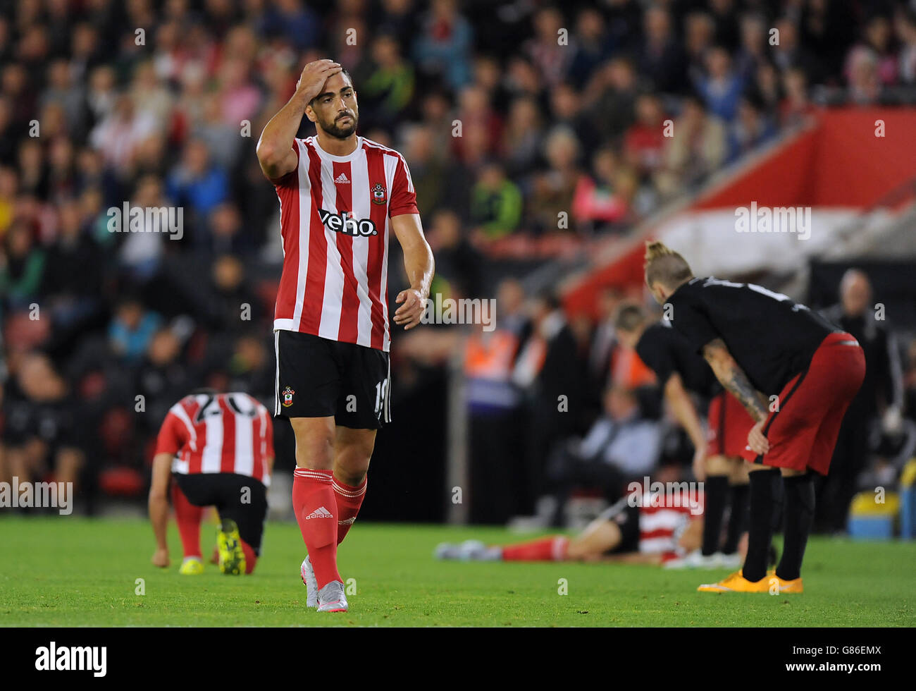 Soccer - UEFA Europa League - Qualifiche i play-off - Prima tappa - Southampton v FC Midtjylland - St Mary's Stadium Foto Stock