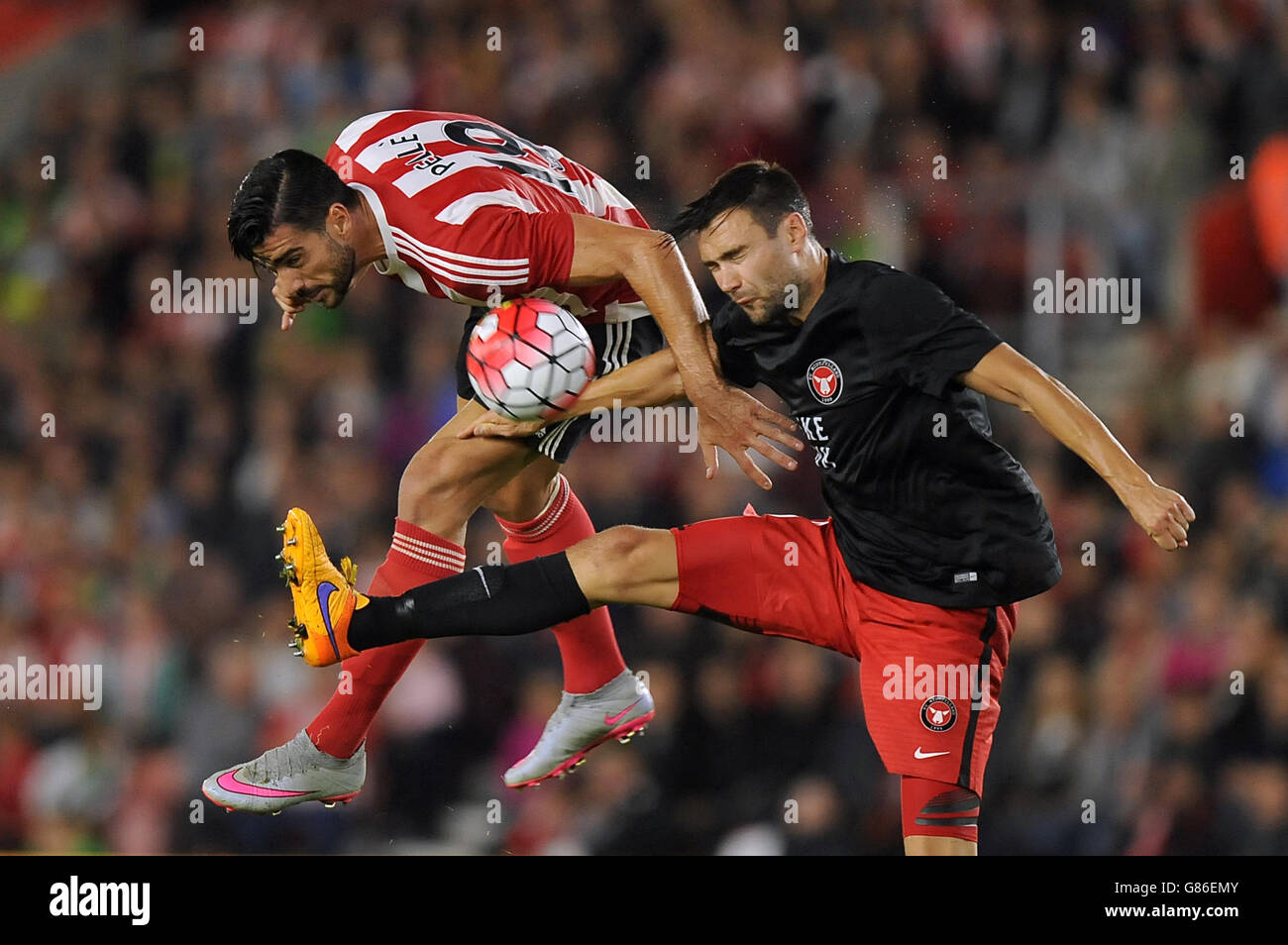 Soccer - UEFA Europa League - Qualifiche i play-off - Prima tappa - Southampton v FC Midtjylland - St Mary's Stadium Foto Stock