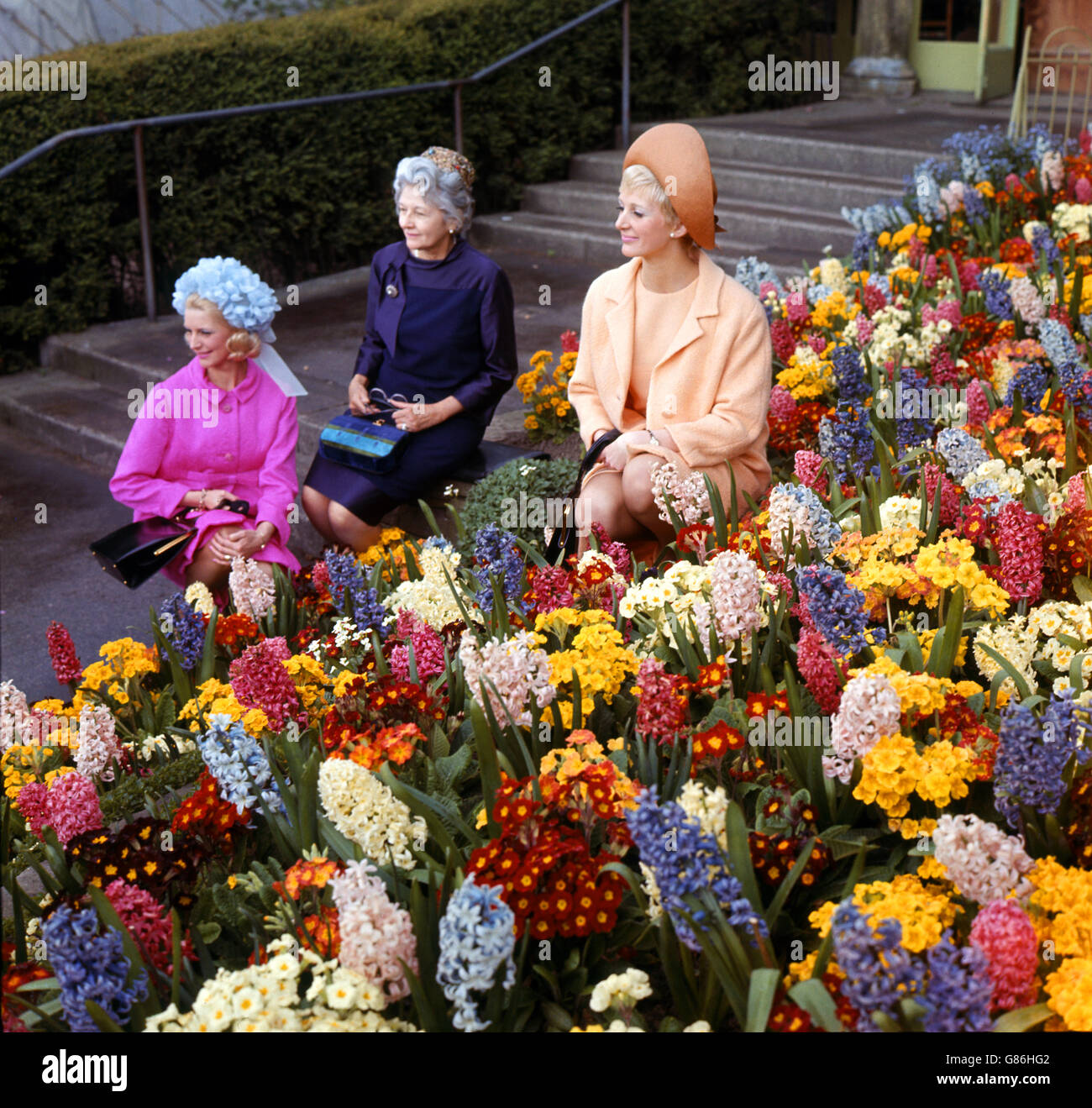 Costumi e Tradizioni - Nord dell Inghilterra Spring Flower Show - Harrogate, Yorkshire Foto Stock