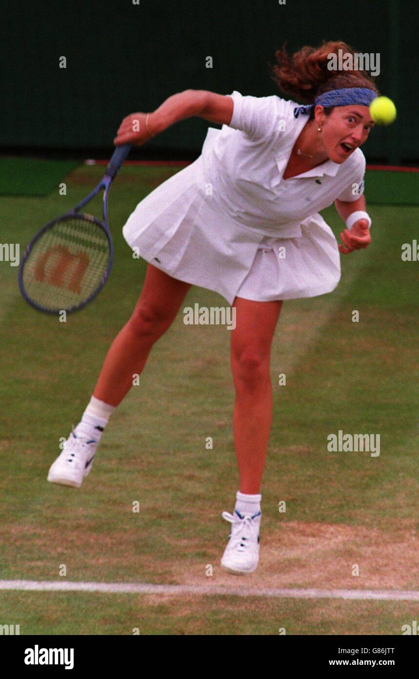Campionato di tennis di Wimbledon. Sandrine Testud Foto stock - Alamy