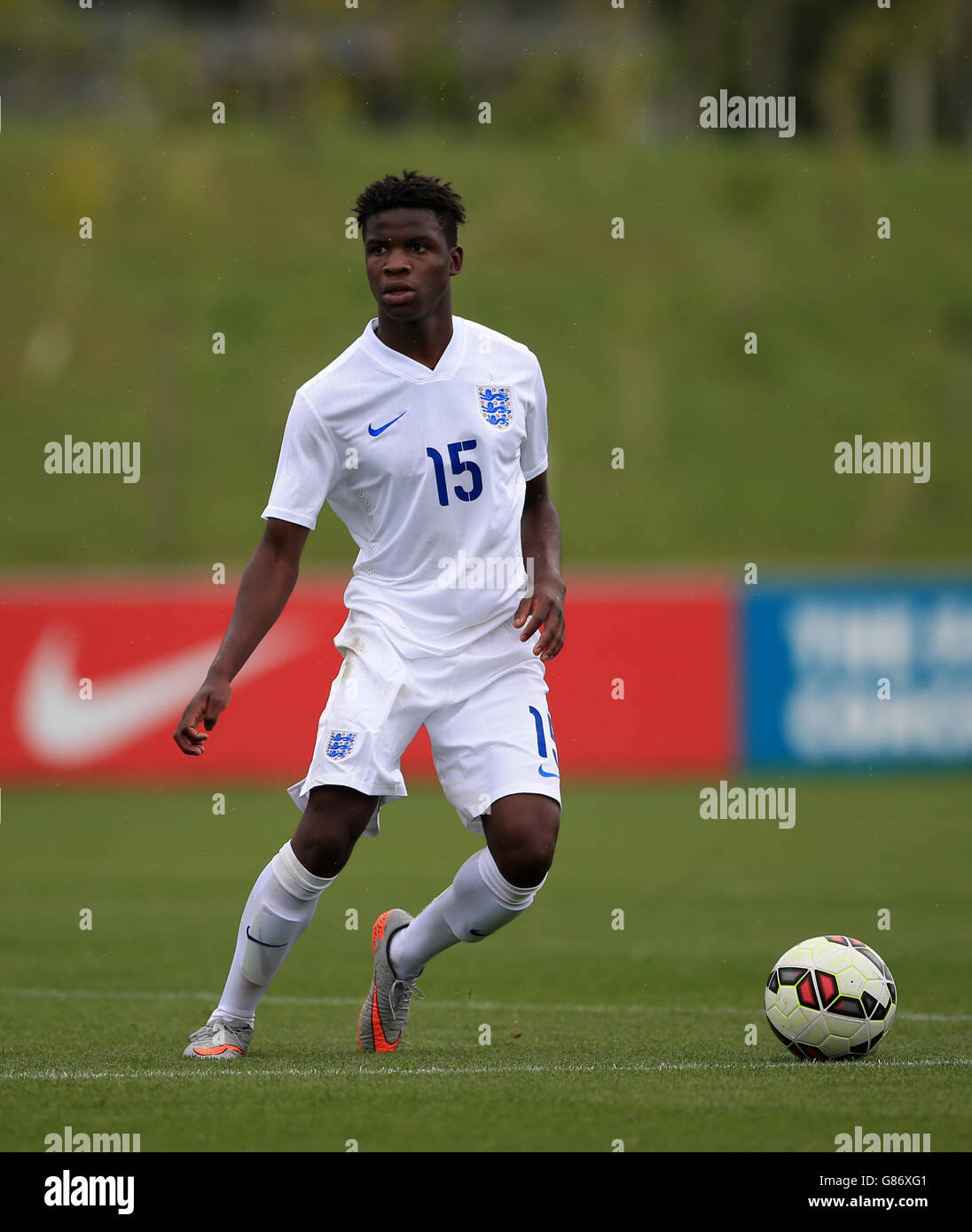 Calcio - International friendly - Inghilterra U16 v Stati Uniti U16 - St George's Park. Inghilterra U16's Adao Manuel (Manchester City) Foto Stock