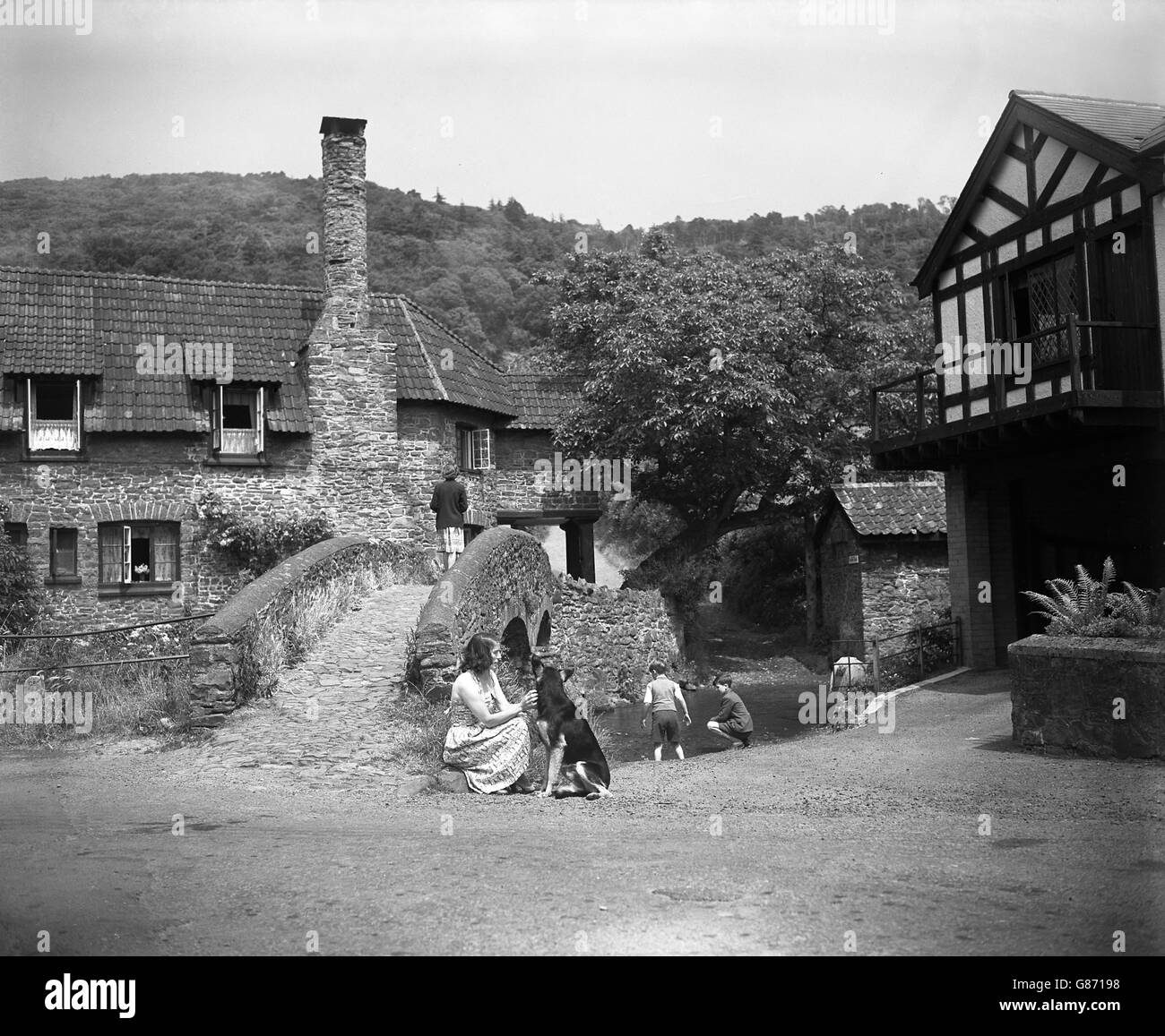 Luoghi - Allerford- Somerset Foto Stock