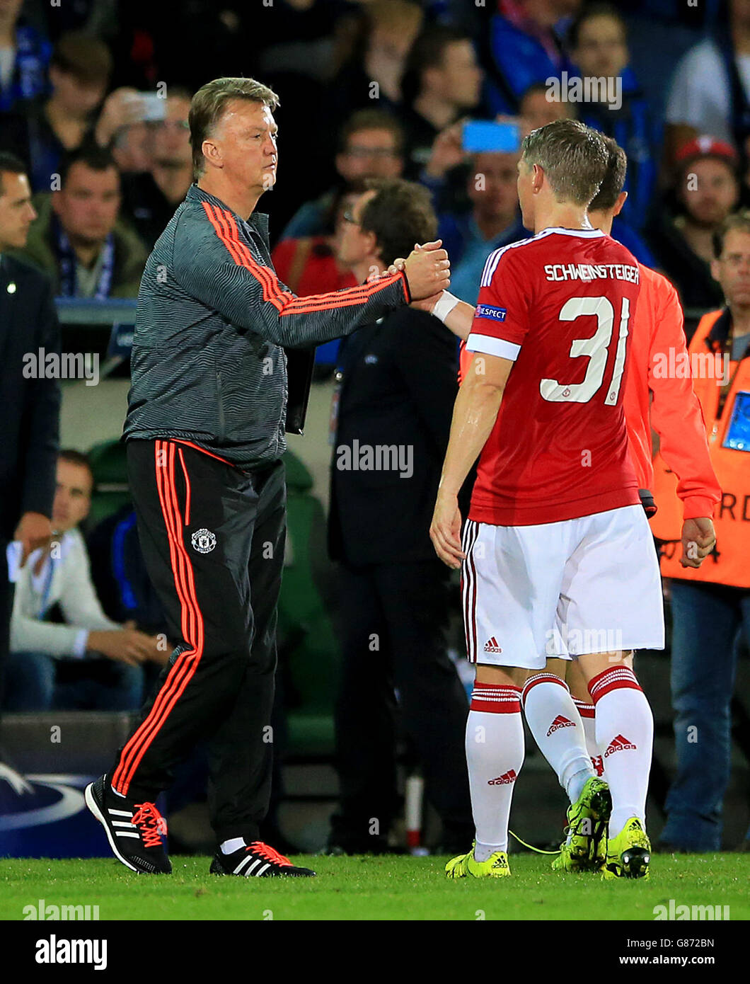 Soccer - UEFA Champions League - Qualifiche - Play-off - Club Brugge v Manchester United - Jan Breydel Stadion Foto Stock