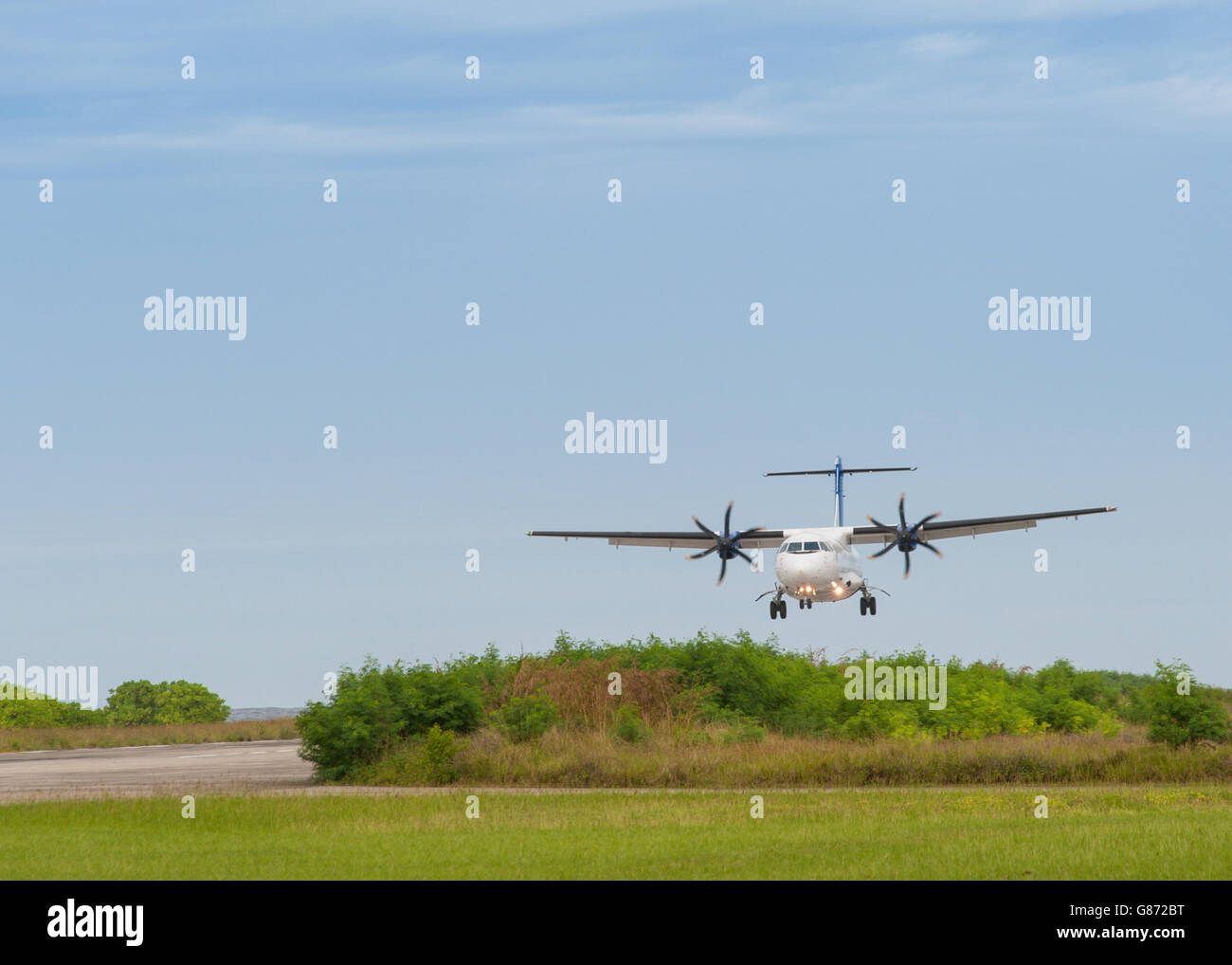 Piano di elica atterraggio, Filippine Foto Stock