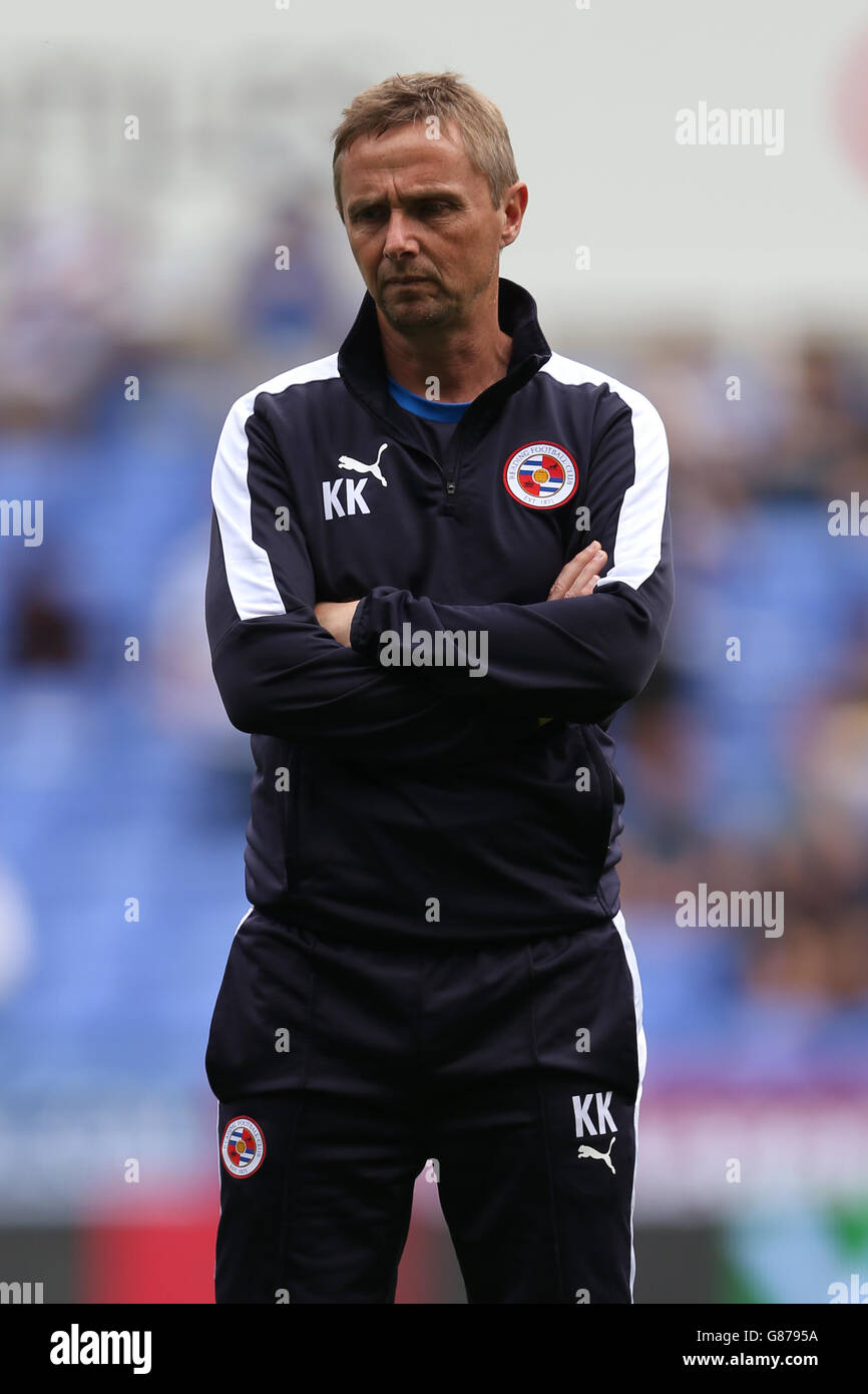 Calcio - Campionato Sky Bet - Reading v Leeds United - Stadio Madejski. Kevin Kevin Keen, assistente alla lettura Foto Stock