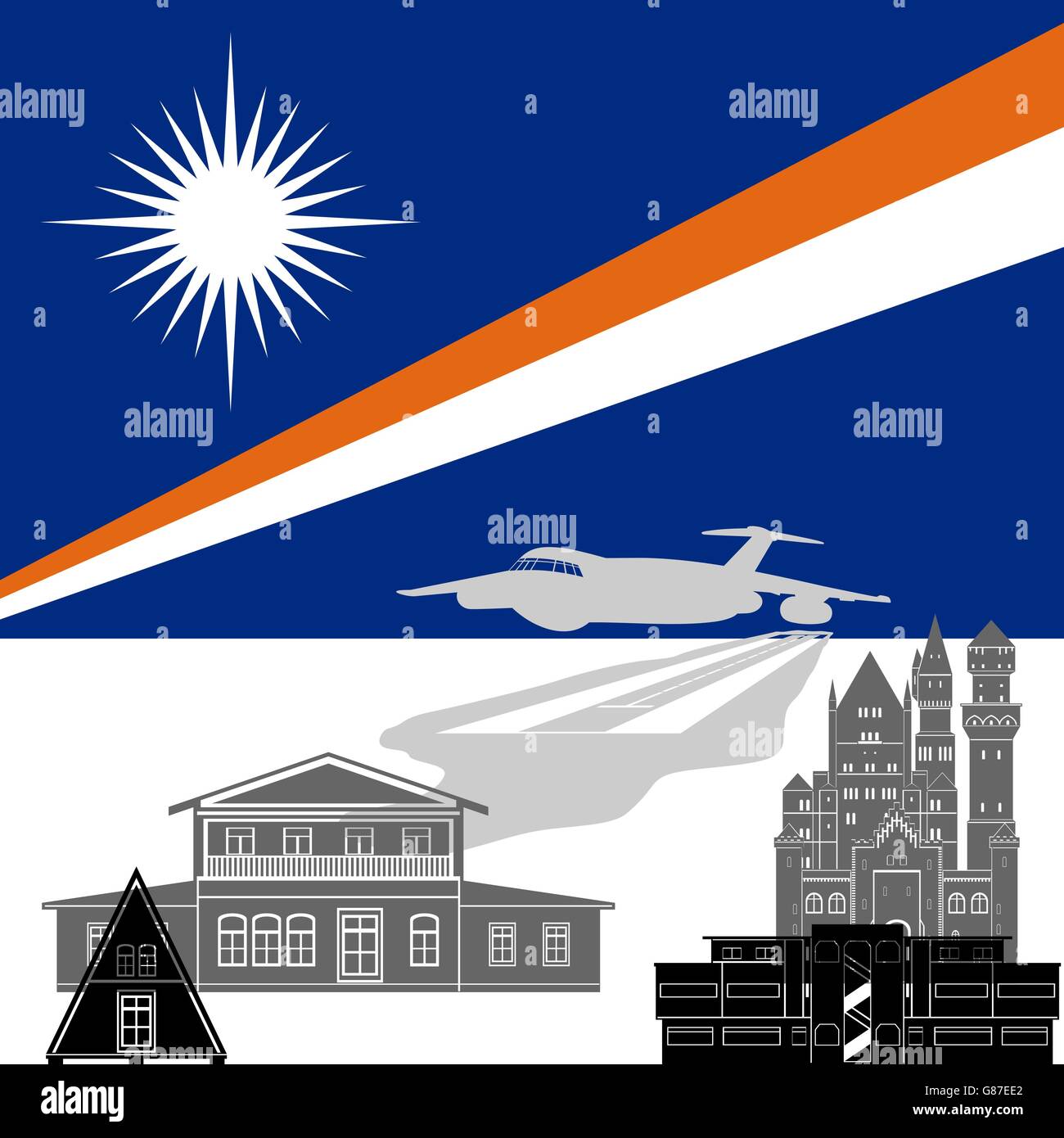 Punto di riferimento delle isole marshall immagini e fotografie stock