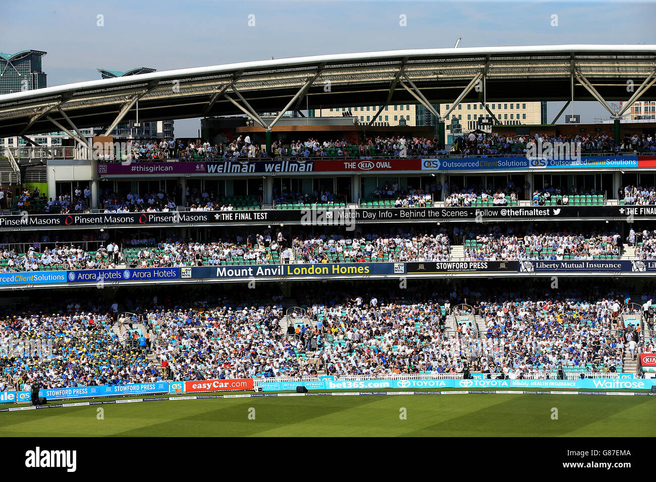 Cricket - Quinto Investec Ceneri Test - Inghilterra v Australia - Giorno 3 - Kia ovale Foto Stock