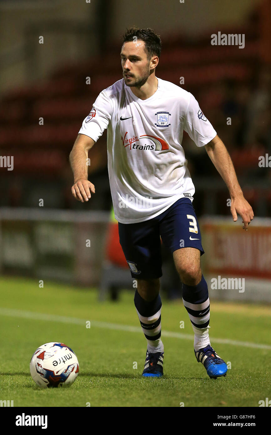 Calcio - Capital One Cup - First Round - Crewe Alexandra v Preston North End - Alexandra Stadium. Greg Cunningham, Preston North End Foto Stock