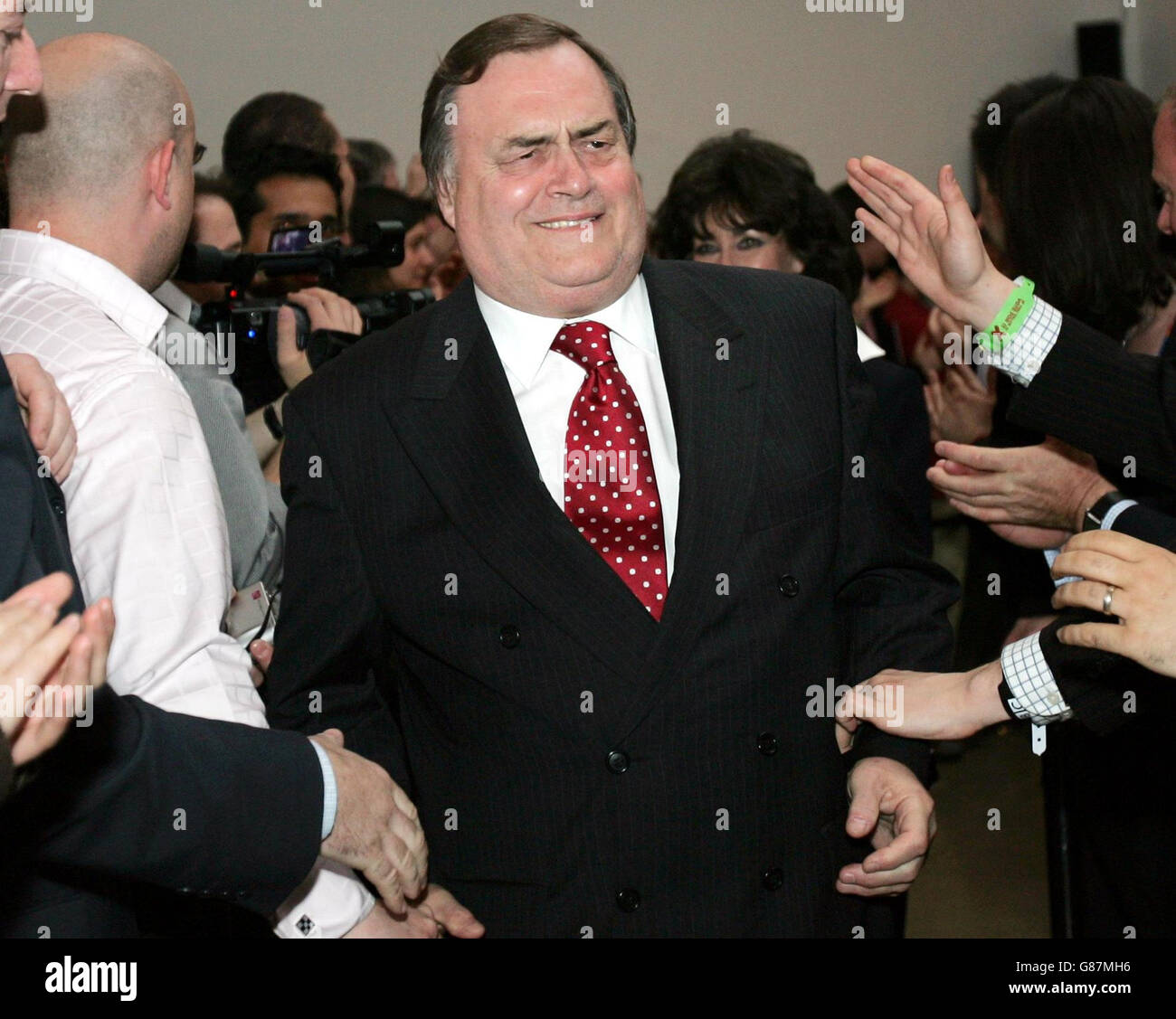 John Prescott celebra il terzo mandato del Labor in una festa presso la National Portrait Gallery. Foto Stock