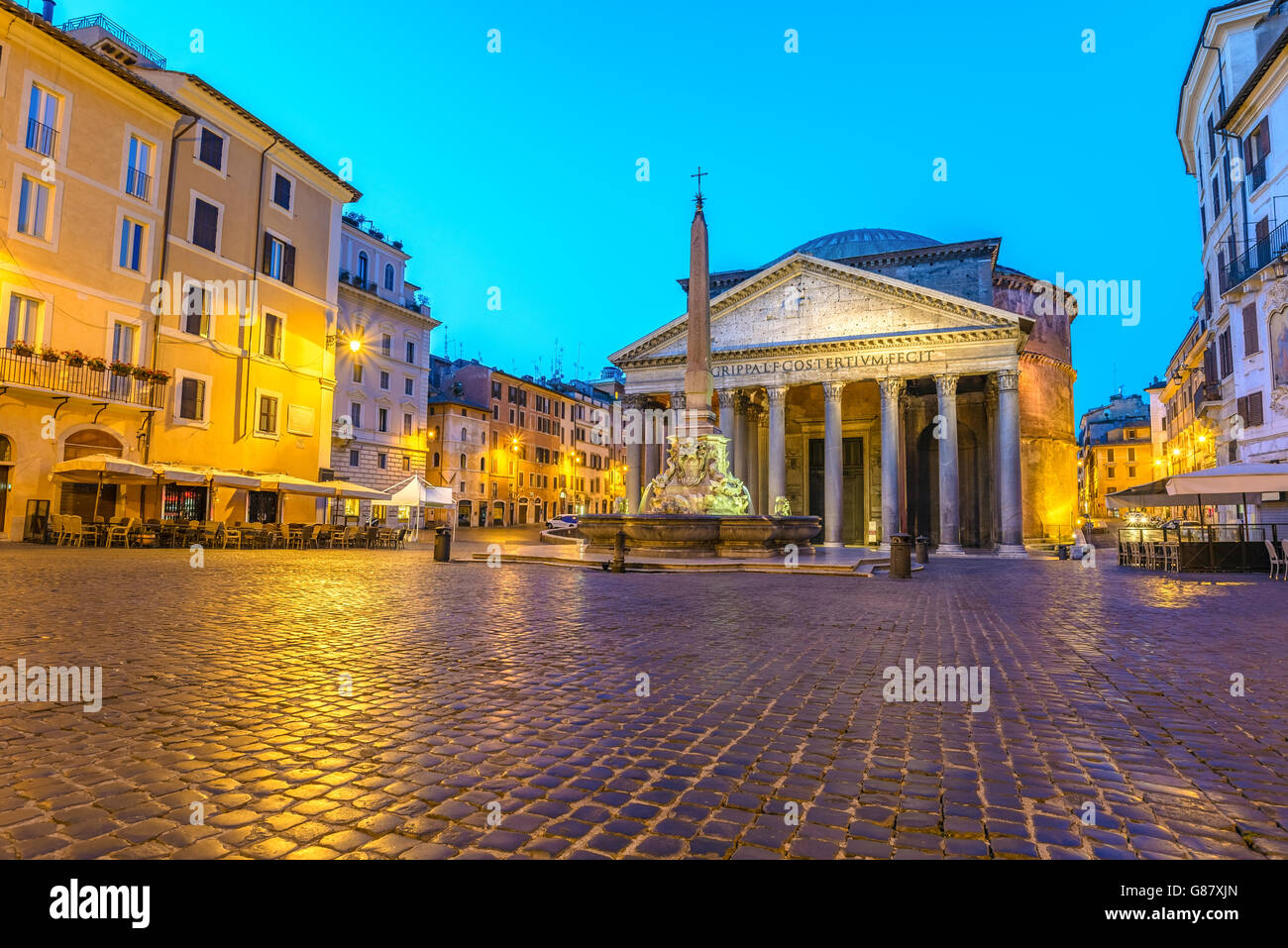 Pantheon a Roma Italia Foto Stock