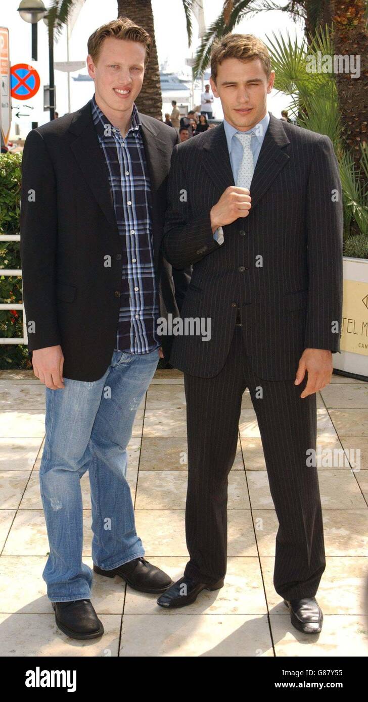 Festival del Cinema di Cannes 2005 - Fotocall dei Flyboys - Palais des Festival. David Ellison (a sinistra) e James Franco. Foto Stock