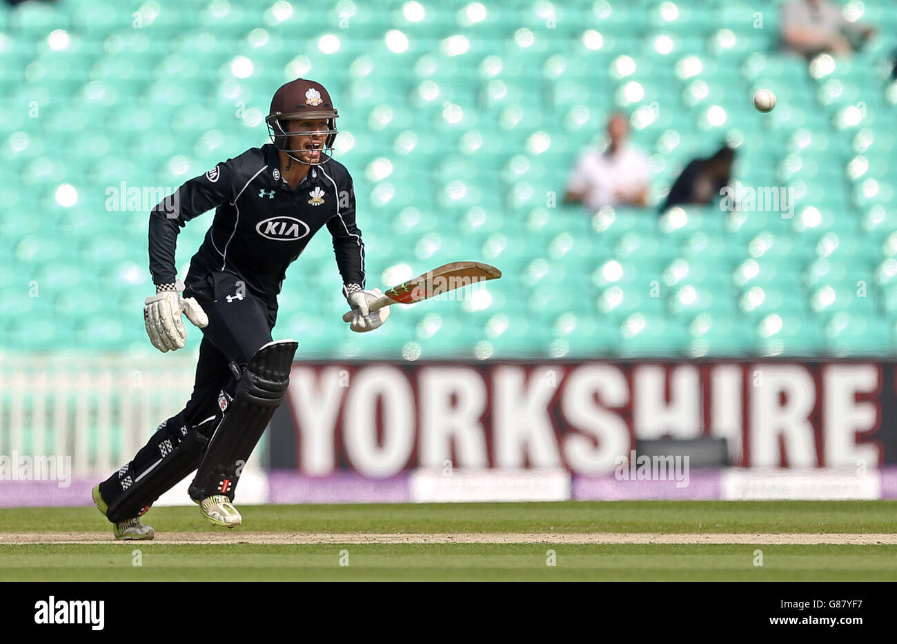 Cricket - Royal London One Day Cup - Semifinale - Surrey v Nottinghamshire - The Kia Oval. Surrey's ben Foakes Foto Stock