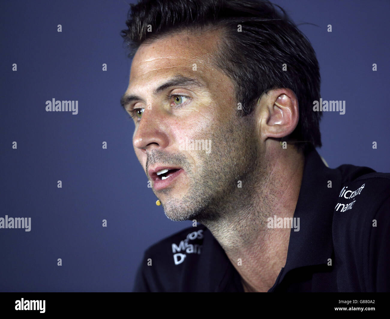 Matthew carter, CEO del team Lotus F1, durante la giornata di prove libere per il Gran Premio d’Italia 2015 a Monza. Foto Stock