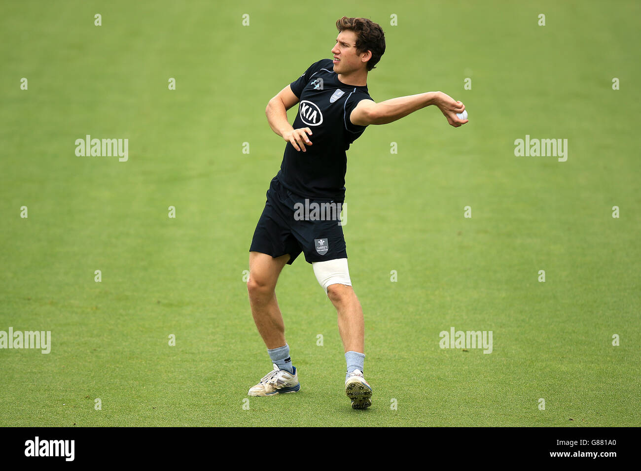 Cricket - Royal London One Day Cup - Quarter Final - Surrey v Kent - The Kia Oval. Zapar Ansari, Surrey Foto Stock