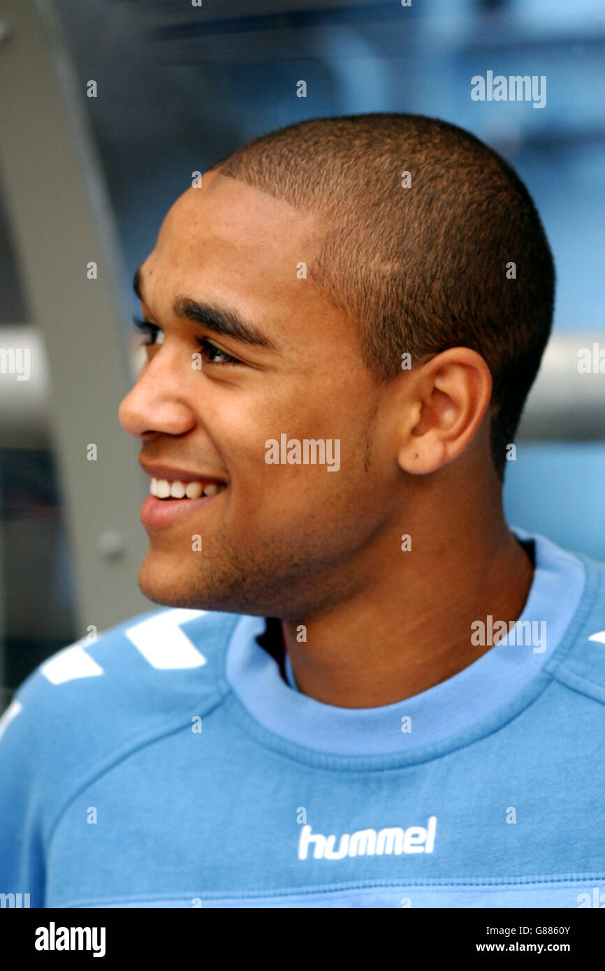 Calcio - fa Barclays Premiership - Aston Villa v Bolton Wanderers - Villa Park. Luke Moore, Aston Villa Foto Stock