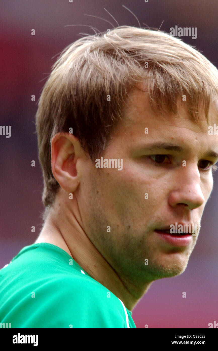 Calcio - fa Barclays Premiership - Aston Villa / Bolton Wanderers - Villa Park. Bolton Wanderers portiere Jussi Jaaskelainen Foto Stock