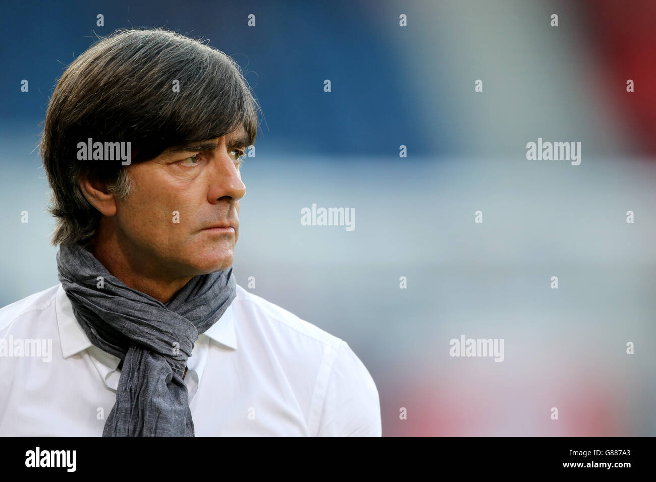 Calcio - UEFA Euro 2016 - Qualifiche - Gruppo D - Scozia / Germania - Hampden Park. Germania Manager, Joachim Low prima della partita Scozia/Germania ad Hampden Foto Stock