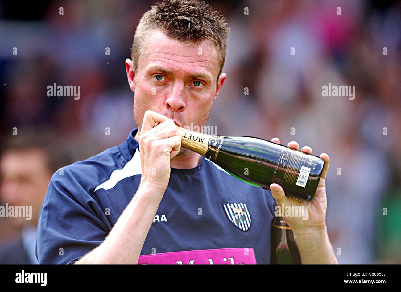 Calcio - fa Barclays Premiership - West Bromwich Albion / Portsmouth - The Hawthorns. West Bromwich Albion Geoff Horsfield al fischio finale Foto Stock