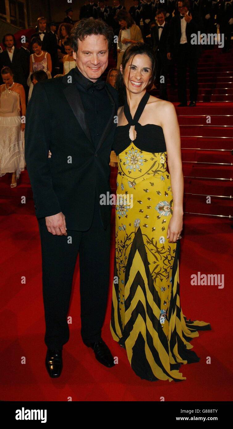 58th Cannes Film Festival - dove la verità giace Premiere - Palais des Festival. Colin Firth e sua moglie Livia Giuggioli. Foto Stock