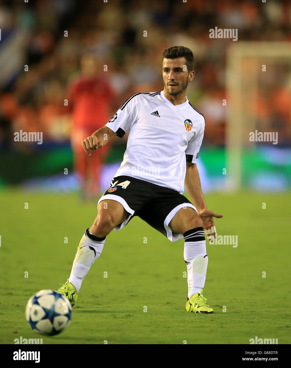 Calcio - UEFA Champions League - Gruppo H - Valencia v Zenit San Pietroburgo - Estadio de Mestalla. Jose Luis Gaya di Valencia Foto Stock