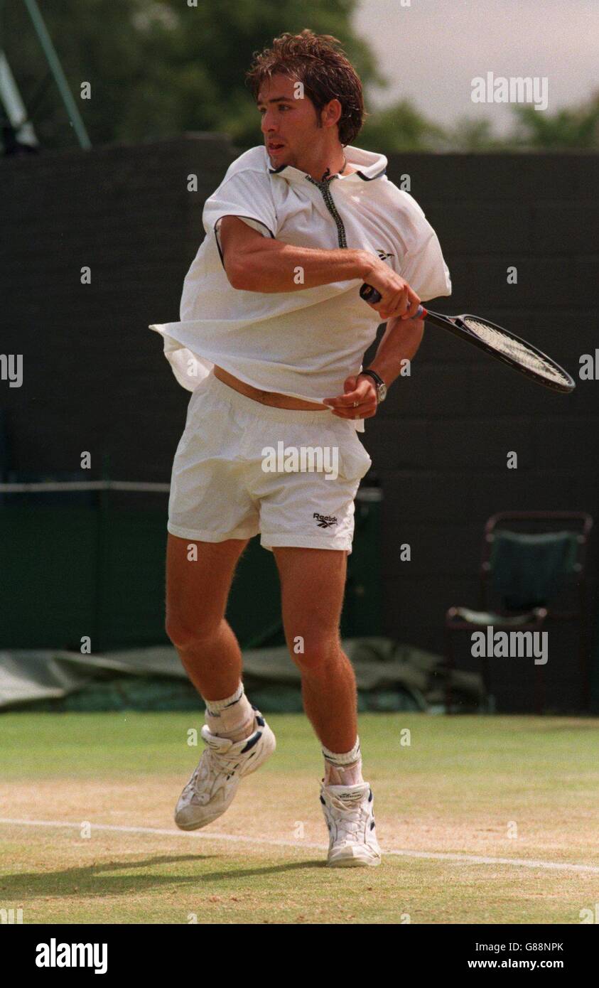 Tennis - Wimbledon Championships, Junior singles. Daniel Elsner, Ger Foto Stock