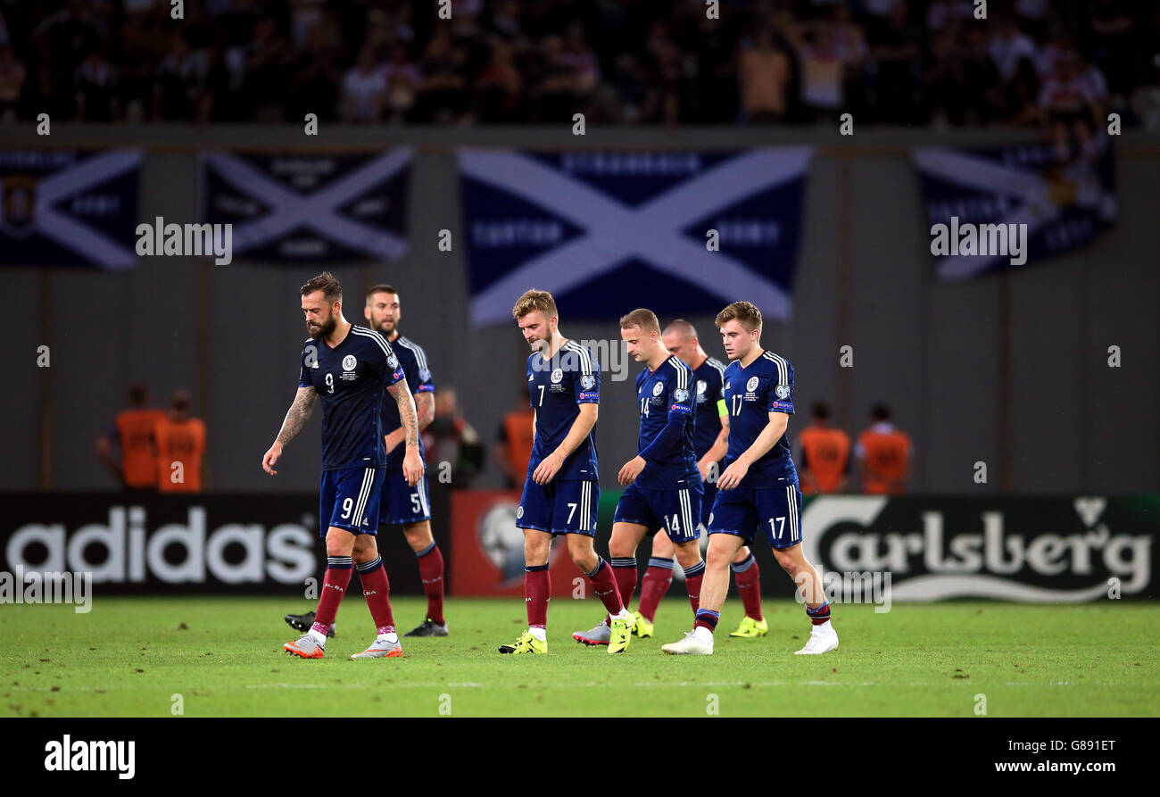 Soccer - UEFA Euro 2016 - Qualifiche - Gruppo D - Georgia v Scozia - Boris Paichadze Dinamo Arena Foto Stock