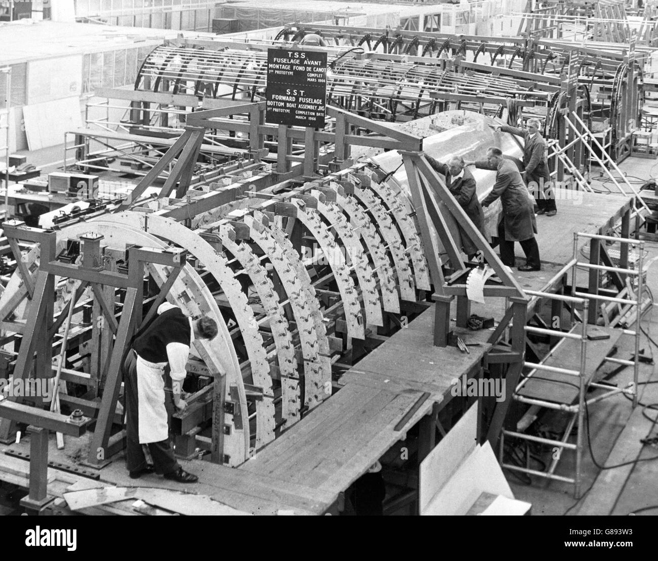 Tecnologia - Concorde prototipo - Filton Foto Stock