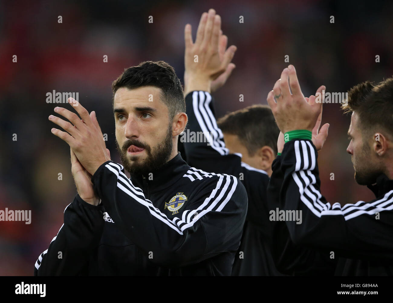 Soccer - UEFA campionato europeo di qualifiche - Gruppo F - Irlanda del Nord / Ungheria - Windsor Park Foto Stock