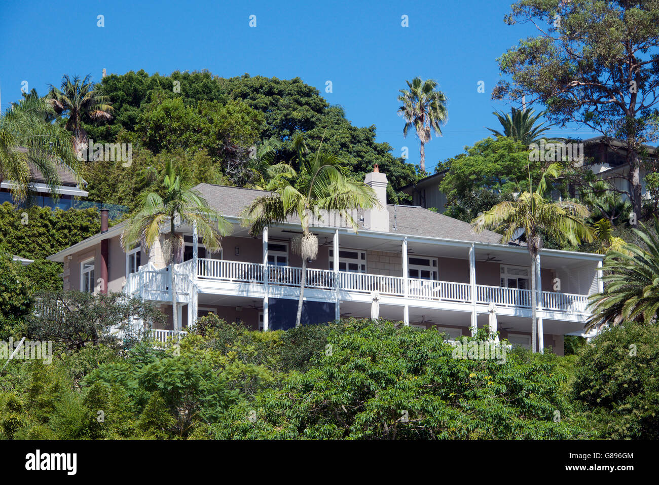 Bella casa a Palm Beach Spiagge Nord Sydney NSW Australia Foto Stock