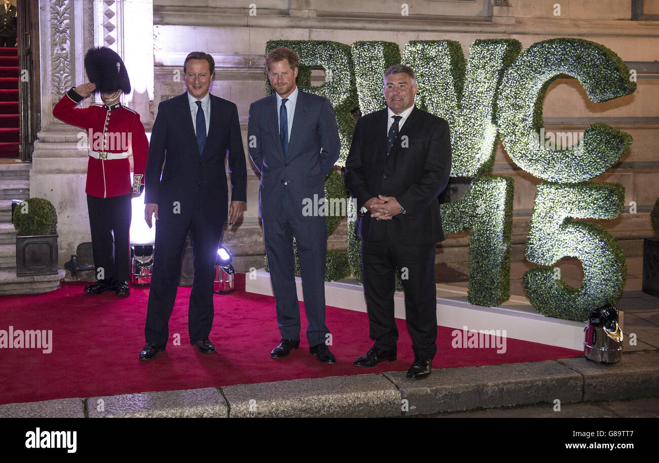 Il Rugby - Coppa del Mondo di Rugby 2015 - Festa di benvenuto - UK Foreign and Commonwealth Office Foto Stock