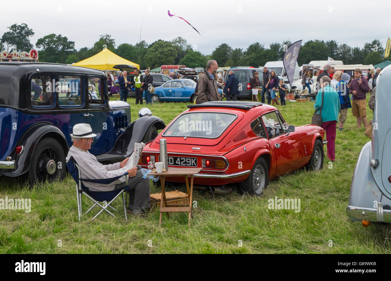 Berkeley Castle Classic Car Show 2016 Triumph GT6 auto sportiva Foto Stock