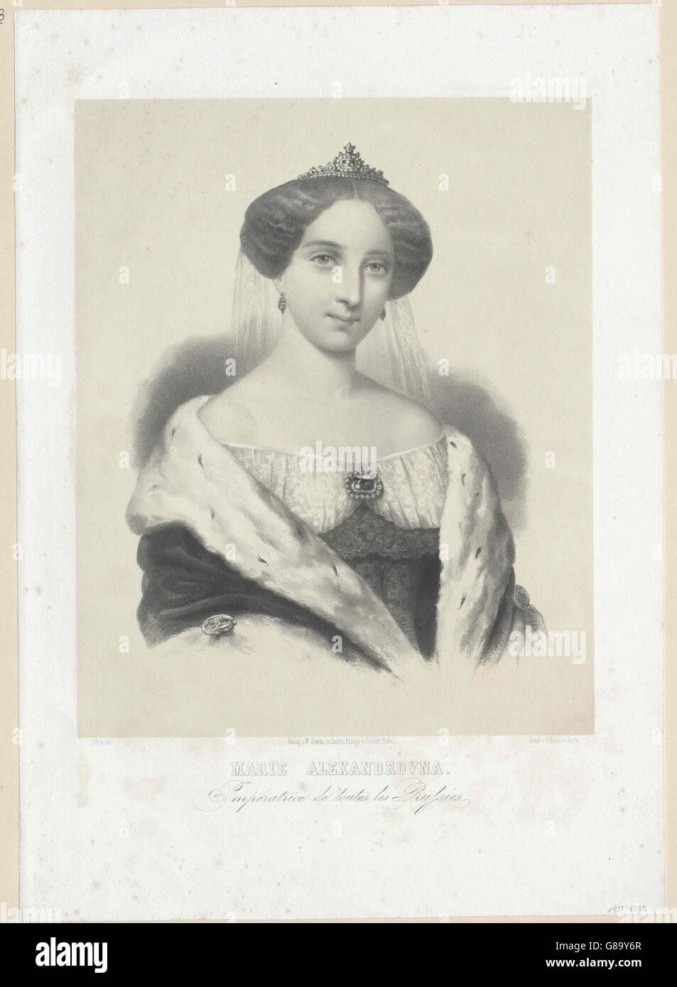 Marie, Prinzessin von Hessen-Darmstadt Foto Stock