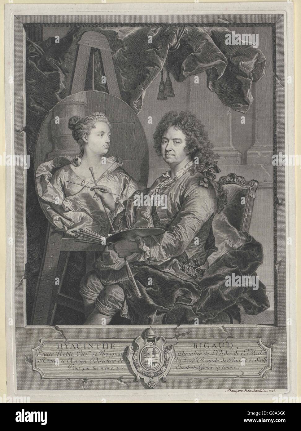 Rigaud Il duomo, Hyacinthe Foto Stock