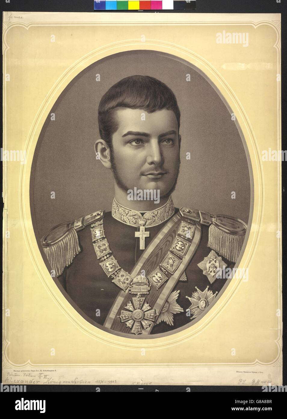 Alessandro I., König von Serbien Foto Stock