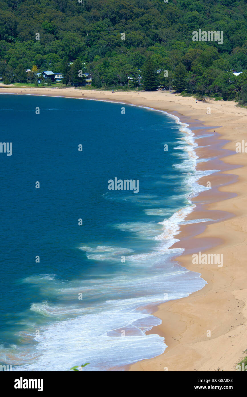 Patonga Beach da Warrah Lookout Central Coast Sydney NSW Australia Foto Stock