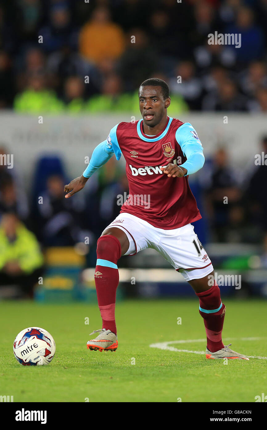 Calcio - Capital One Cup - Third Round - Leicester City v West Ham United - King Power Stadium. Pedro Obiang, West Ham Unito. Foto Stock