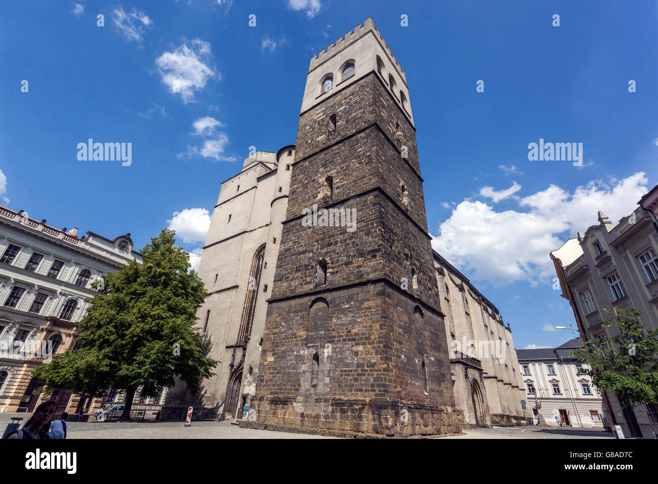 Chiesa di San Maurizio Campanile Olomouc Moravia Repubblica Ceca Foto Stock