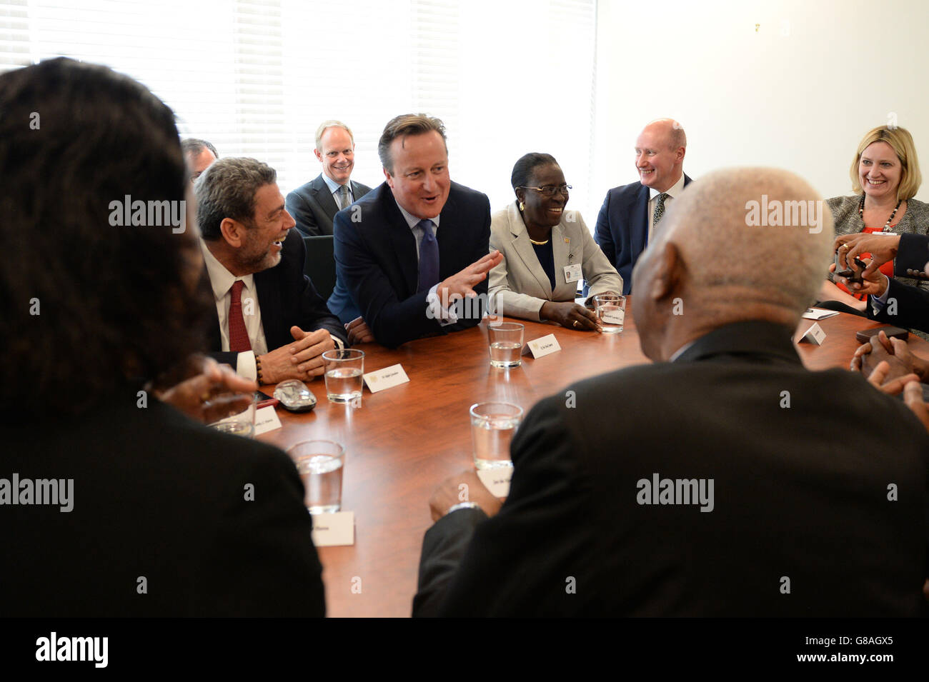 Cameron visita NEGLI STATI UNITI - Giorno 2 Foto Stock