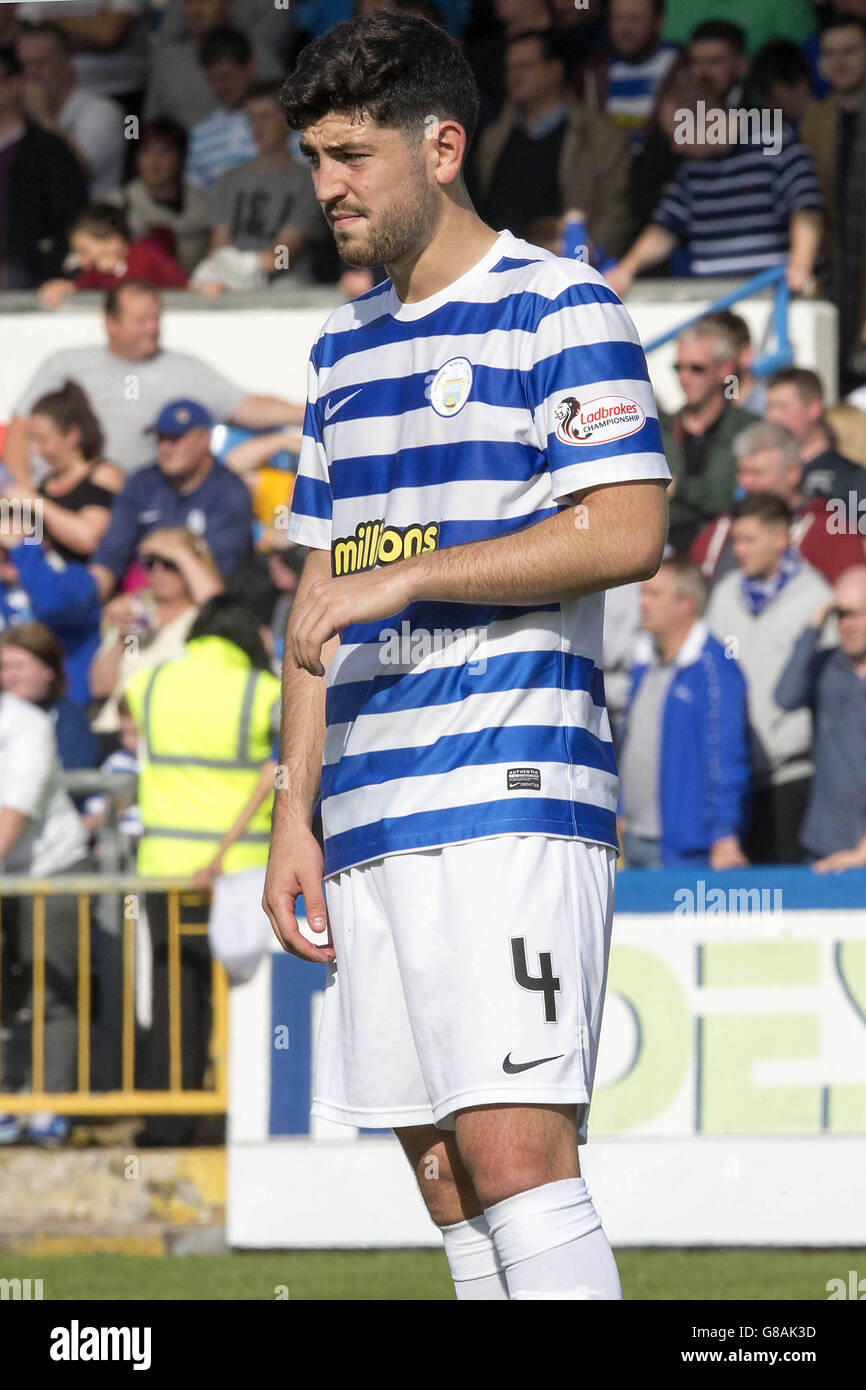 Thomas o'Ware di Morton durante la partita del Ladbrokes Scottish Championship al Cappielow Park, Greenock. Foto Stock