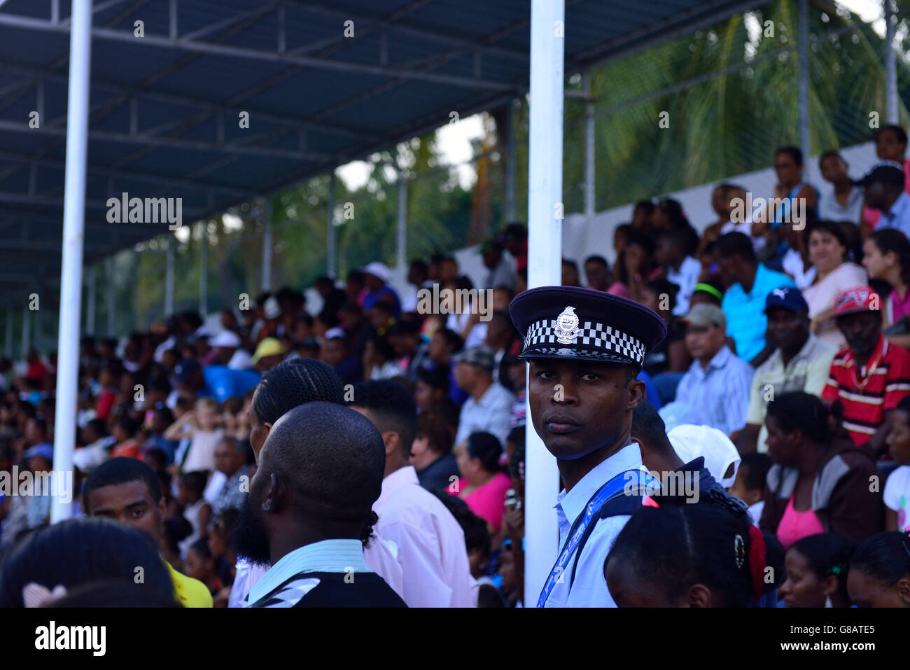 Celebrazione del 13. anniversario di Autonomia, Port Mathurin, Rodrigues Foto Stock