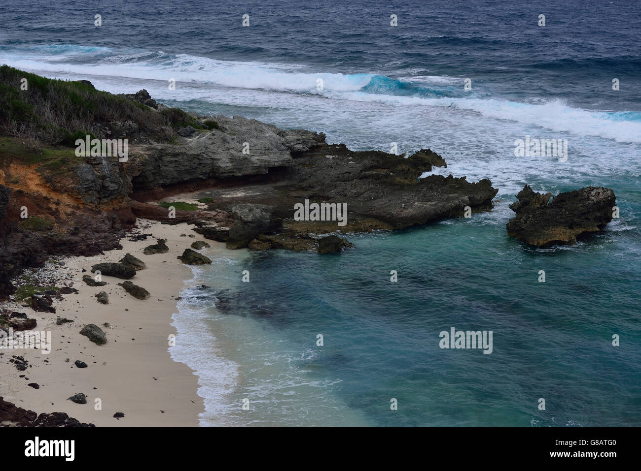 Vicino da anse Bouteille, Rodrigues Foto Stock