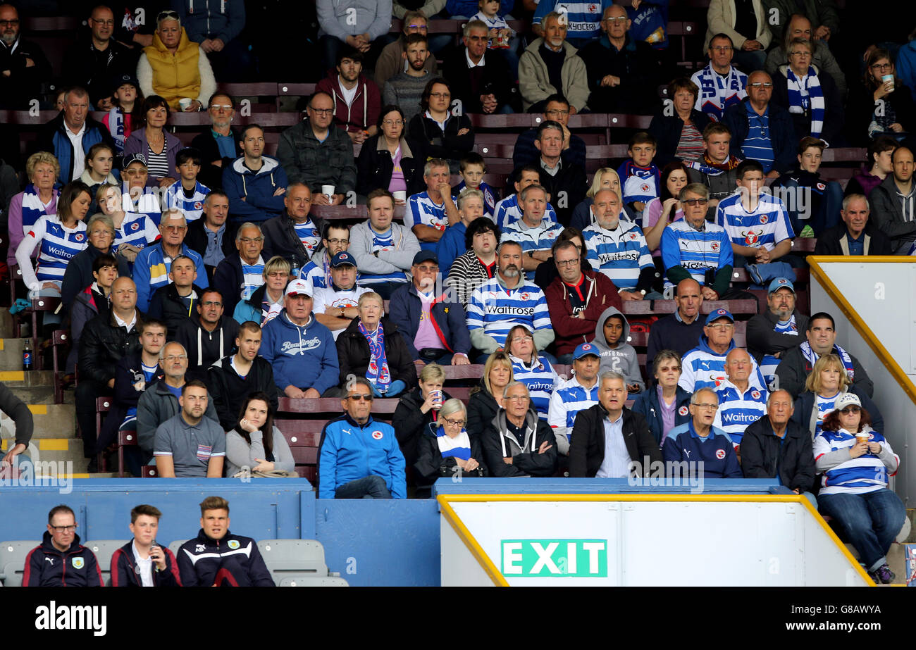 Calcio - Sky Bet Championship - Burnley v Reading - Turf Moor. Ventilatori di lettura nei supporti Foto Stock