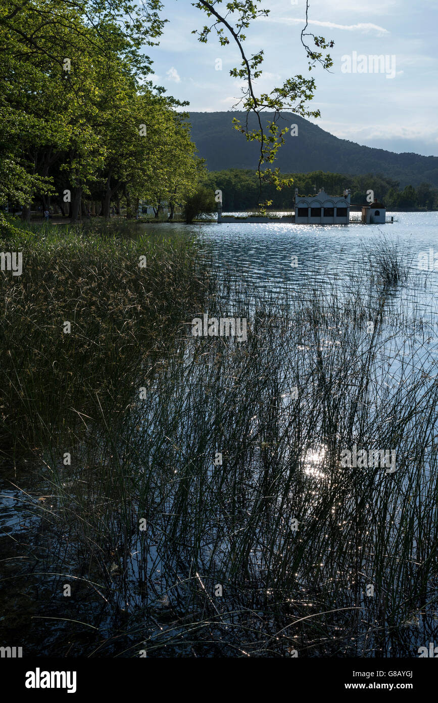 Estany de Banyoles, Pla de l'Estany, Girona, Catalunya Catalonia Foto Stock