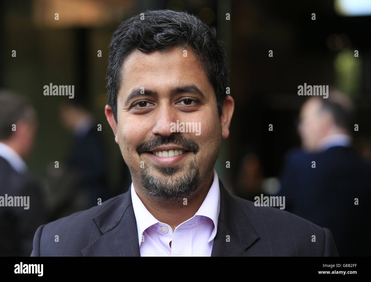 Pawan Nadrajog di Infosys durante la convention dell'Institute of Directors tenutasi alla Royal Albert Hall di Londra. Foto Stock