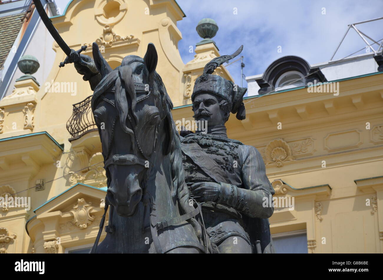 Statua di Ban Jelacic Foto Stock