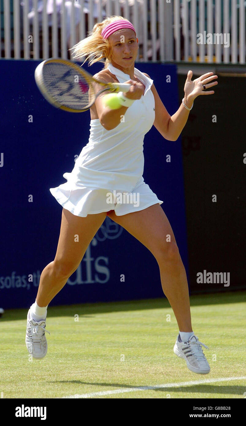 Tennis - DFS Classic 2005 - Secondo round - Tatiana GOLOVIN v Natalie Grandin - Edgbaston Priory Club Foto Stock